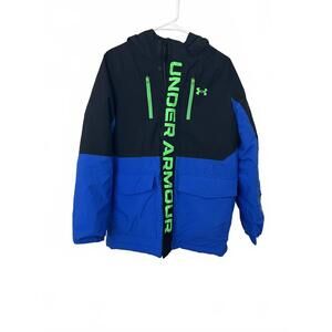 Under Armour Black & Blue Youth Ski Coat - YLG